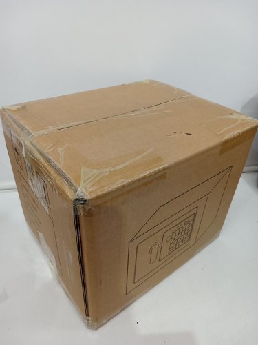 Electronic Home Safe - Compact Digital Locking Safe Box With Key Override - 0.25CU.FT - White (MODEL: BXX20) image 2