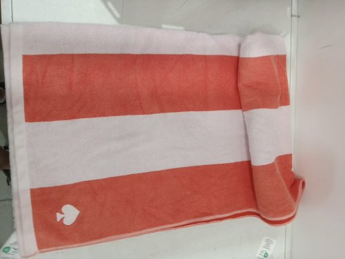 Kate Spade Reversible Beach Towel - 40″ x 72″ - red/white/pink image 3
