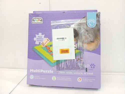 Outward Hound Multi Puzzle Interactive Dog Treat  Toy - 15" - Green image 2
