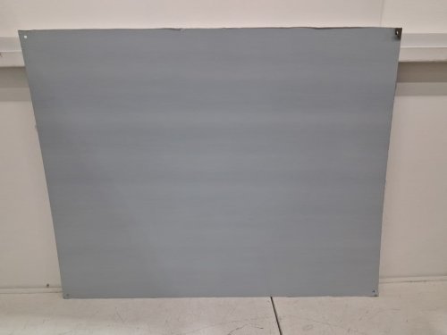 stainless steel stove backsplash splatter guard - 30" x 24" - grey/SILVER image 2