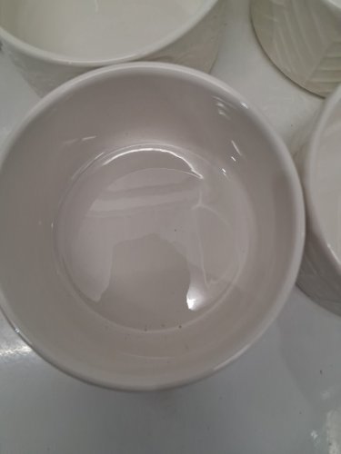 10PK Trudeau Set Of Stoneware Bowls- 4.02" diameter -white design-(model:1780250) image 4