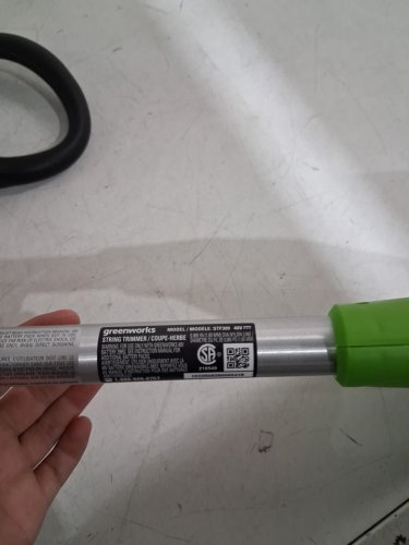 greenworks Cordless String Trimmer for weeds and lawn tool only- 12" - 40v - green/black image 4