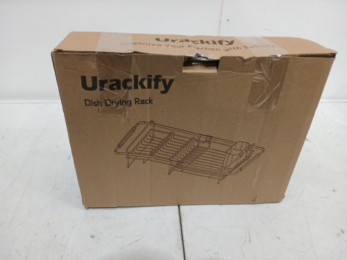 urackify expandable in-sink dish drying rack - 14.5" x 18" - silver image 4