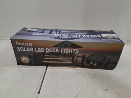 12PK QUNTIS SOLAR POWERED LED DECK LIGHTS - BLACK (MODEL: zq-ljd-001) image 5