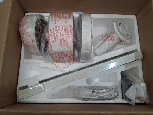fans flush mount ceiling fan with remote control - 42" - white (model: cfl-010w5) image 2