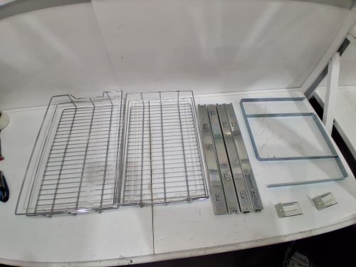 2-Tier Cabinet Pull Out Shelves Cabinet Organizer - 21.5" x 16.5" X 13.5" - 46" - STAINLESS STEEL image 4