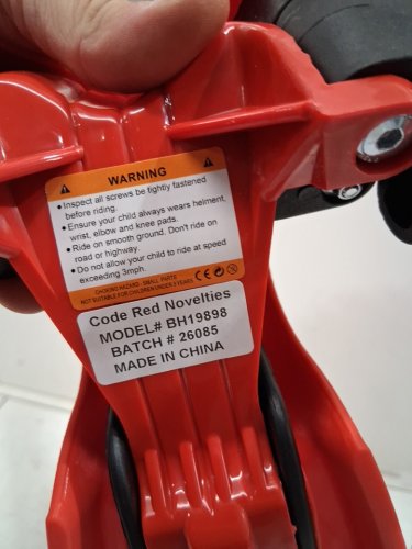 Rugged Racers 3-Wheel Red with LED Lights Kids Scooter - 3 - 6 years - red (model: #BH19898) image 4