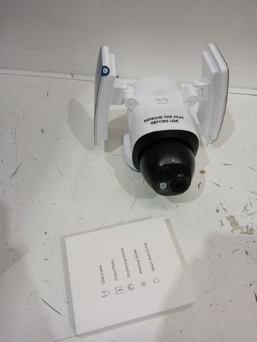 eufy security motion-activated, dual camera floodlight e340 wired camera with 360° pan/tilt, 24/7 recording, dual-band wi-fi & 2,000 lumens - white image 3