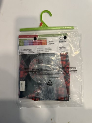 2PC TODDLER RUBIES WEREWOLF COSTUME - 2T - RED/BLACK/GREY (STYLE: 1002834) image 3
