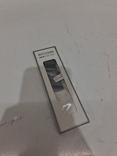 woven stainless steel watch strap - 8.5" - for fitbit charge 5/6 - grey image 2