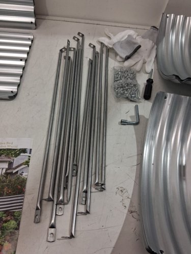 3PK LAND GURAD Raised Galvanized STEEL GARDEN BED PLANTER BOX - 5FT X 2FT X 10" - SILVER image 6