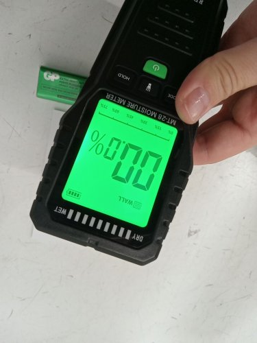 RDINSCOS Pinless Wood Moisture Meter Digital Humidity Tester for Wall or Firewood - black (model: mt-28) image 4