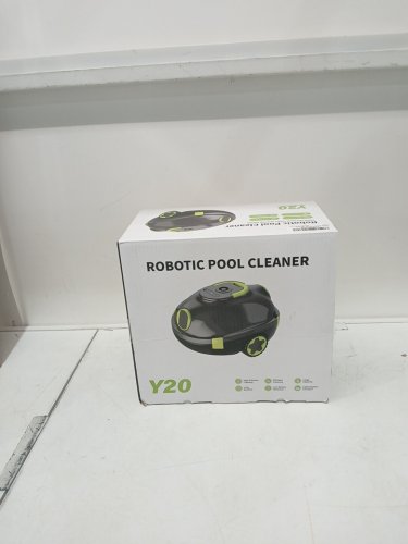 EZIOOV CORDLESS ROBOTIC AUTOMATIC POOL VACUUM CLEANER WITH A 90 MIN RUNTIME AND AUTO-PARKING - 50W 25.2V - BLACK/GREEN (MODEL: Y20) image 2