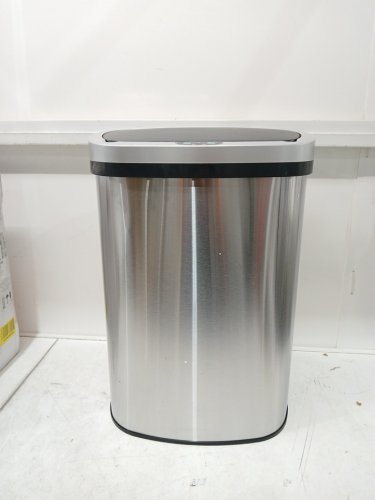 procosia hands free trash can with built in motion censor - 82l - stainless steel (model: tc-2180r-ss) image 4