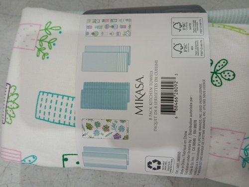 7PK  MIKASA KITCHEN TOWELS - 17" X 28" - assorted colours (MODEL:3400550) image 4