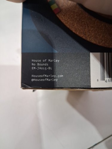 House of Marley No Bounds waterproof Portable Bluetooth Audio System Speaker - 9" -  Blue/Brown (Model: EM-JA015-BL) image 4