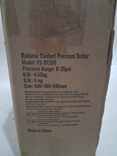 28PC Universal Radiator/Coolant Pressure Tester KitW/ Manual Pump & Color-coded Test Caps - BLACK (MODEL: YS-01205) image 3