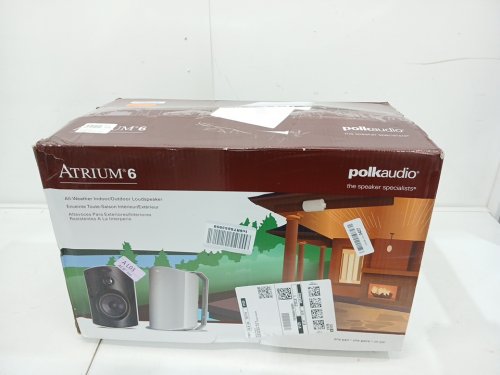 2PK Polk Audio Atrium 6 All-Weather Wired Outdoor Speakers - 100W - Black (model: ATRIUM 6 BLACK) image 2