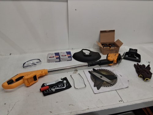 MILBIS CORDLESS WEED WACKER - COMPATIBLE WITH DEWALT 20V BATTERIES - YELLOW/BLACK image 2