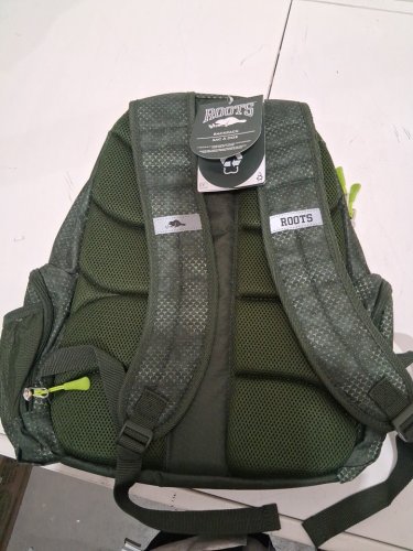 Roots Backpack with 16" Laptop Compartment - 38L - GREEN/YELLOW (MODEL: 1992718) image 3