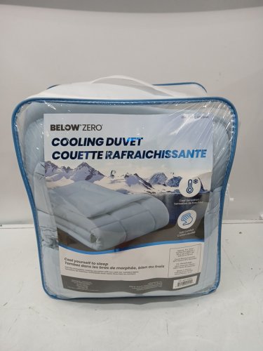 below zero cooling duvet, soft touch & cool sensation - 90" x 98" - queen -  Light Blue (Model: 4526441) image 4
