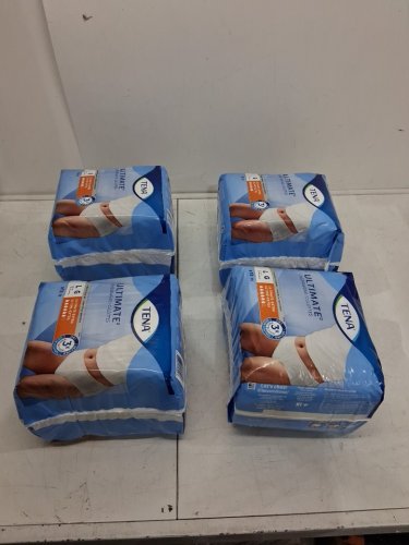 52PK ADULTS UNISEX TENA ULTIMATE 3X EXTRA DRY & ODOR PROTECTION UNDERWEAR - LARGE (45" - 58") (MODEL: 072323 V-01) image 2