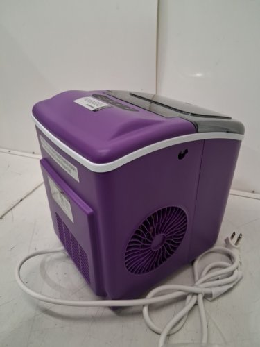 EUHOMY Countertop Ice Maker Machine with Handle, Basket and Scoop - MAKES 26LBS Per Day - purple (MODEL: IM-06e) image 5