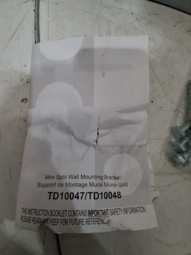 OUTDOOR MINI SPLIT WALL MOUNTING BRACKET FOR AIR CONDITIONERS -9000BTU to12000BTU - SILVER (MODEL: TD10047/TD10048) image 4