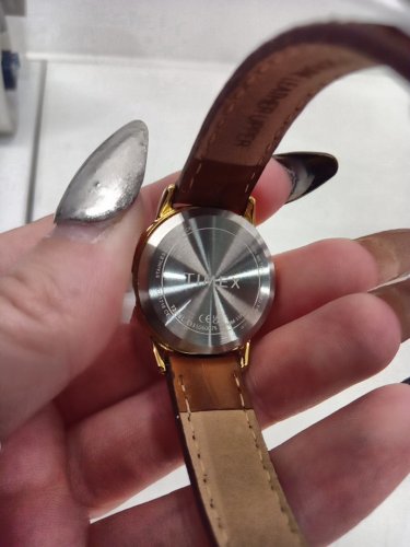 WOMENS TIMEX easy reader elegant watch - 25mm - leather strap / brown (model: T21761) image 3