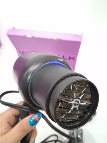 Wavytalk blown away ionic Hair Dryer with diffuser & concentrator attachments - BLACK/pink (MODEL: QL-5917BDC) image 4