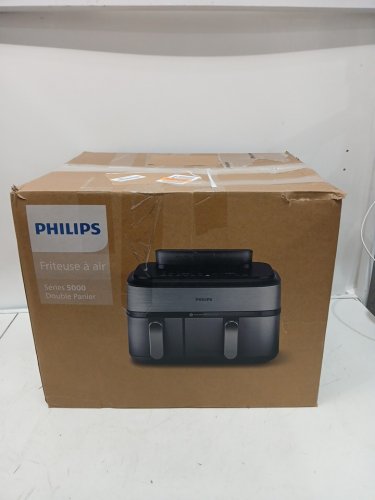 PHILIPS 5000 SERIES DUAL BASKET ALL-IN-ONE AIR FRYER & STEAM COOKER - 19 IN ONE COOKING FUNCTIONS, RAPIDAIR PLUS + STEAM, AUTO STEAM CLEAN - 9.6QT / 9L - STAINLESS STEEL image 4