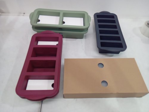 5pc trudeau clever cubes freezer trays - 500ML -250ML - 125ML - multicolored image 3