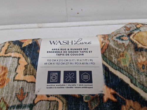 washluxe area rug - 5ft x 7ft - multicoloured (model : 2046294) image 3