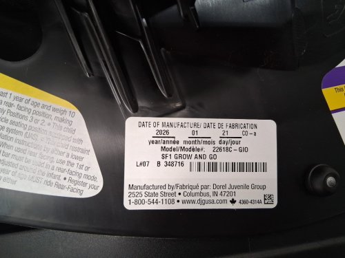 SAFETY 1ST GROW AND GO ARB 3-IN-1 CAR SEAT - WINEHOUSE PURPLE (MODEL: 22618C-GIO) image 9