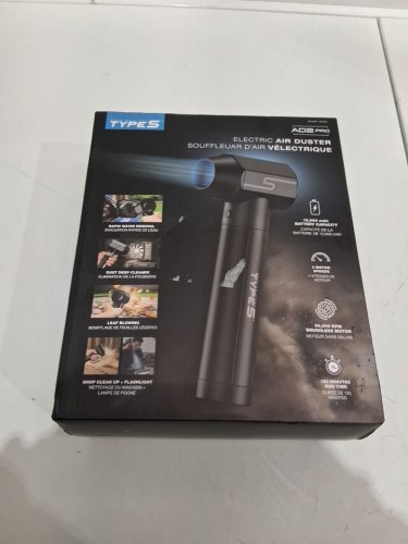 TYPE S multipurpose AD2 Pro Electric Air Duster with Brushless Motor & LED - 4 adjustable speed levels - 12,000 mah, 20,000-90,000 rpm, 120 minutes run time - black (model: 1978193 / AC534772) image 2