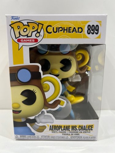 Funko pop! Games: cuphead - aeroplane ms. Chalice vinyl figure (#899) image 2