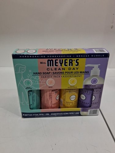 4PC MRS. MEYERS CLEAN DAY HAND SOAP VARIETY PACK - 16FL.OZ EACH - MINT/ROSE/DAISY/LILAC (model: 2831166) image 2