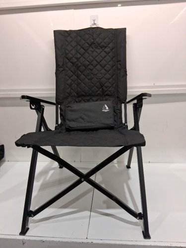 Aruru Aluminum Reclining Camping Chair with bag - 330lbs max - black (model: HZYH-259) image 3