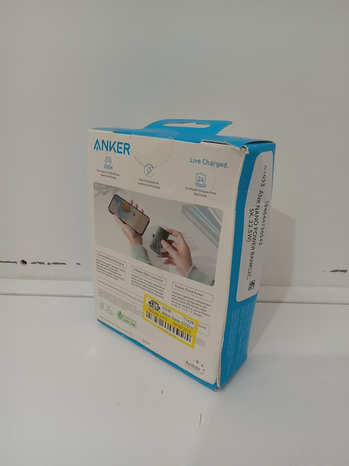 Anker Nano 5000mAh Power Bank with Built-In USB-C - 22.5W (model: a1653) image 3