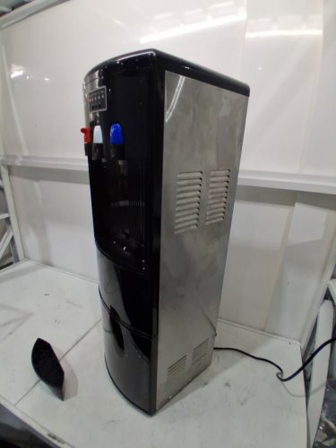 KFJZGZZ 2 in 1 Water Dispenser with Built-in ice Machine - 12.4" x 14" x 40.2" - Black (Model: home) image 6