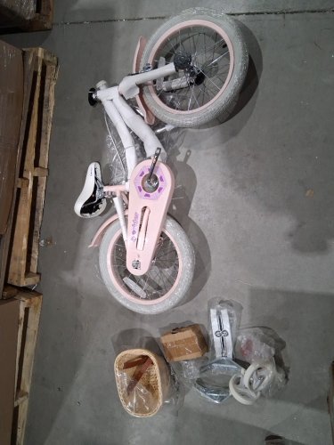 COSTWAY Kids BiKE bicycle wITH Training Wheels, HaNDLE BAR, and Adjustable Saddle - 16" - PINK (MODEL: TS10130PI-16) image 3