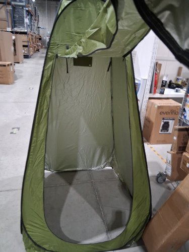 BREKMIS PORTABLE OUTDOOR CAMPING POP UP CHANGE ROOM PRIVACY TENT WITH CARRY BAG - 6.3FT - GREEN/BLACK image 3