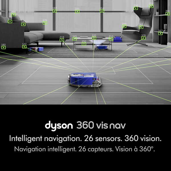 Dyson 360 Vis Nav Robot Vacuum - GREY/INDIGO - (Model: RB03) image 2