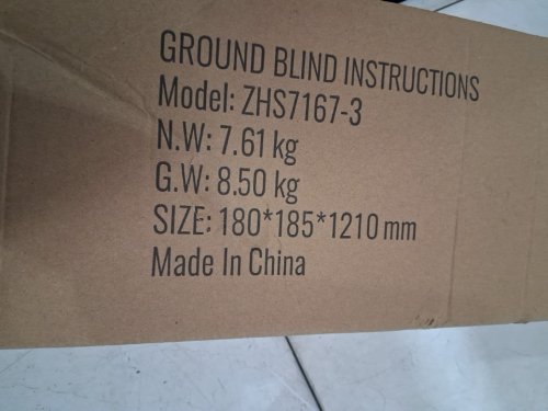 Hunting Blind 270° See-Through Portable Resilient Hunting Tent Ground Blind with Carrying Bag -  71" x 71" x 69" - Camouflage - (Model: ZHS7167-3) image 3