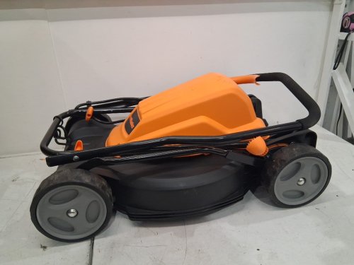 LawnMaster 19" Electric Lawn Mower - 1.5"-4" depth - 12AMP - black/orange (Model: ME1218X) image 5