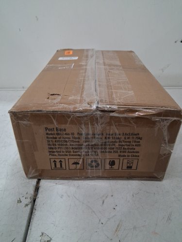 10pk post bases for Railing Support- 4"x4"/ (inner 3.6"x3.6") - black (model: qblz-4in-10) image 4