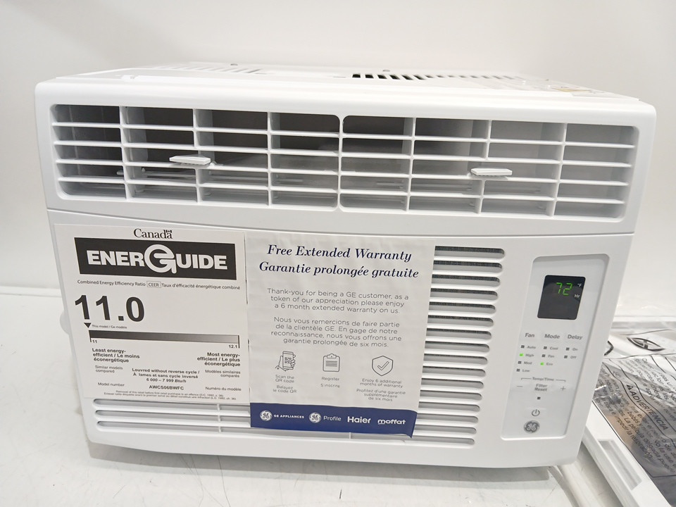 GE Appliances Electronic Window Air Conditioner for Small Rooms - 250 sq ft. - WHITE (MODEL: AWCS06BWF ) image 7