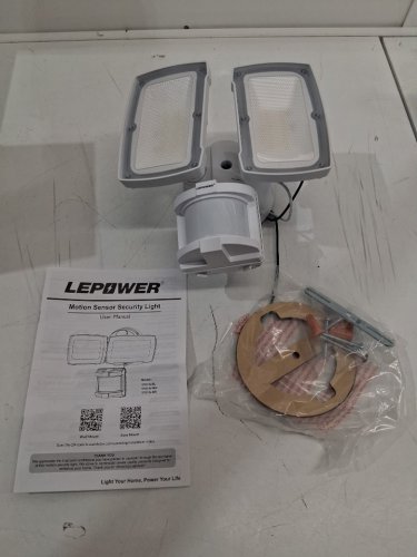 LEPOWER Outdoor LED Motion Sensor Security Lights - 30W - 3200LM - 5500K - white (model:yy01a-wh) image 2