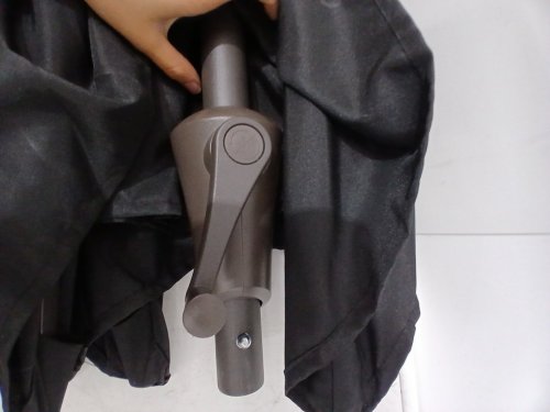 SOLAR POWERED LED HALF PATIO UMBRELLA - 9FT - BLACK (MODEL: LED09HBLACK) image 5