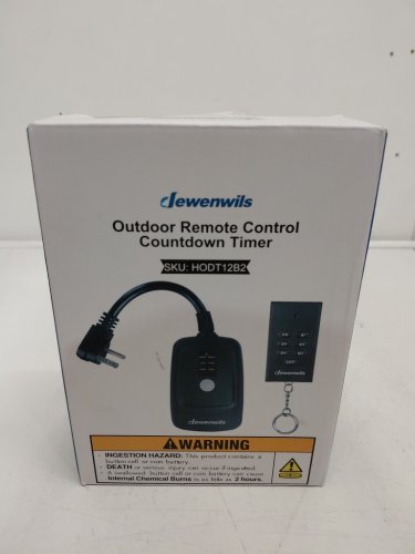 dewenwils outdoor dimmer plug with remote control - black (model: HORD01a1) image 3